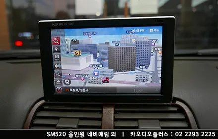 SM520 아이나비, 런즈 네비매립, 후방카메라 깔끔시공 / 서울 성동구 행당동