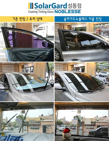 아반테MD썬팅, 솔라가드 노블레스 차콜 맛보기! / 서울 성동구 행당동