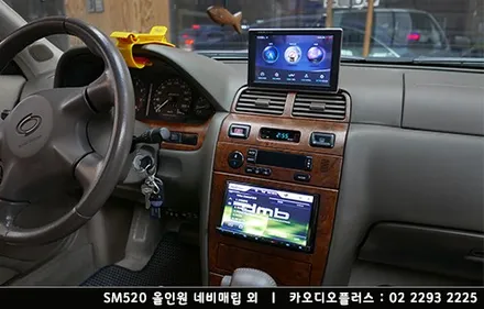SM520 아이나비, 런즈 네비매립, 후방카메라 깔끔시공 / 서울 성동구 행당동