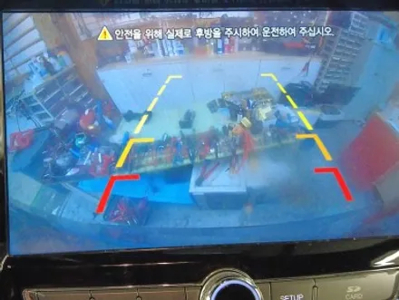 렉스턴 칸 전방 카메라 작업&순정 모니터 연동 /서울 자동차 전방 카메라 설치 업체 / 서울 성동구 행당동