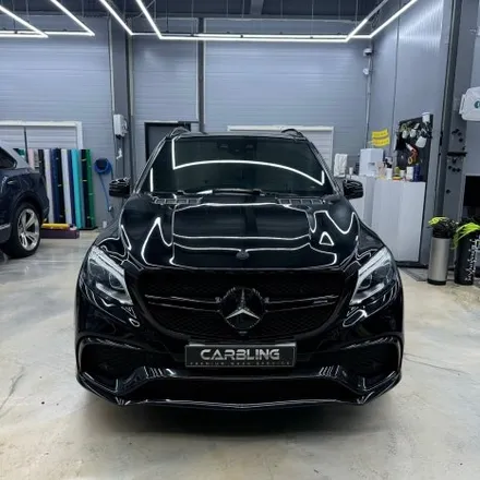 일산벤츠GLE63 AMG 고광택블랙전체랩핑 시공 / 고양시 사리현동