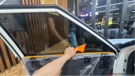 의왕 안양 자동차 썬팅 추천 카카오파츠, 티볼리 자동차 썬팅 나노필름 시공.