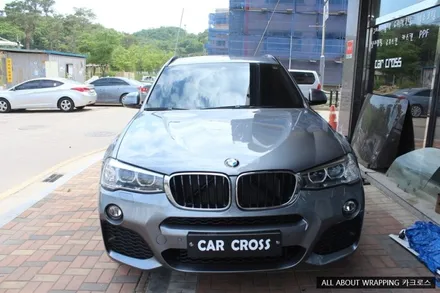 BMW X3 사이드미러 및 전면그릴 랩핑 / 경기 광명