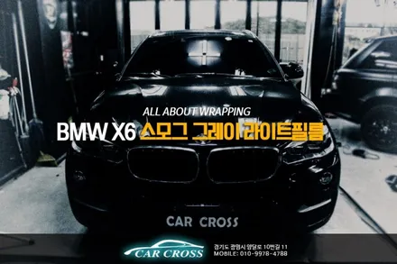 BMW X6 스모그 그레이 라이트 톤다운 필름 시공! / 경기 광명