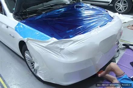 자동차랩핑전문점, BMW 520d 화이트펄 전체랩핑 / 경기 광명