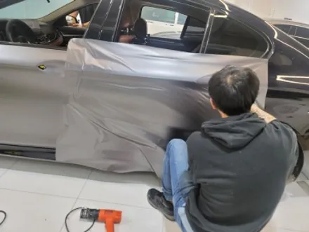 BMW F10 극강의 사틴다크레이 전체랩핑! / 서초, 양재, 강남