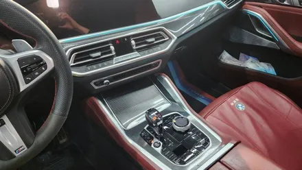 BMW X6 리얼카본 실내랩핑 재시공! / 경기 광명