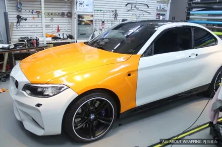 BMW M2 쿠페 전체랩핑, 경기랩핑, 광명 카크로스 / 경기 광명