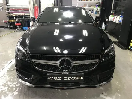 벤츠 CLS 400 사틴화이트 전체랩핑을 제거하다! / 경기 광명