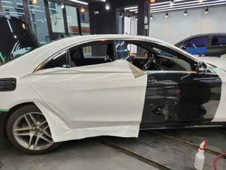 벤츠 S350d 화이트유광 전체랩핑 포인트는? / 광명, 안양, 시흥