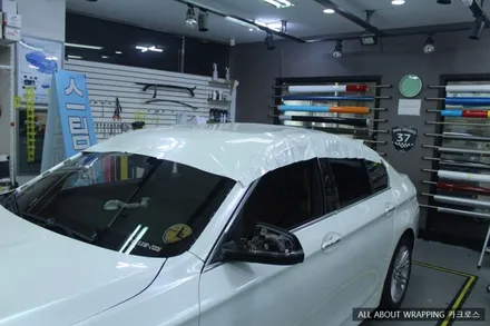 자동차랩핑전문점, BMW 520d 화이트펄 전체랩핑 / 경기 광명