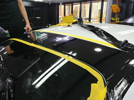 벤츠 GLE쿠페 63 AMG 사틴블랙으로 전체래핑 / 광명, 안양, 시흥