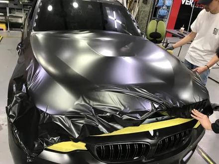 자동차전체랩핑 진수 BMW M3 사틴블랙 풀스킨 / 광명, 안양, 시흥