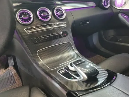 벤츠 W205 C클래스 C200 센터페시아 부분 카본블랙 랩핑 후기! / 경기 광명