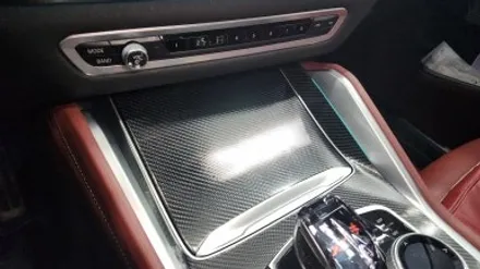 BMW X6 리얼카본 실내랩핑 재시공! / 경기 광명