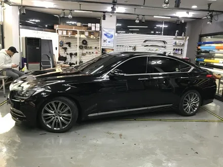 광명,안양랩핑전문점 제네시스 G380 화이트펄 전체랩핑 / 경기 광명