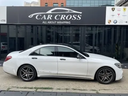 벤츠 S350 랩핑사고 사고처리로 원복 가능 / 경기 광명