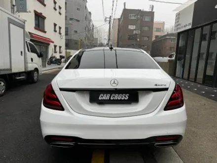 벤츠S클래스 화이트 전체랩핑 및 크롬죽이기 / 경기 광명