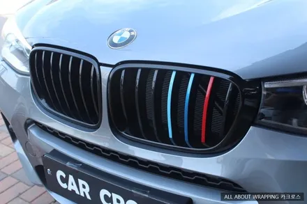 BMW X3 사이드미러 및 전면그릴 랩핑 / 경기 광명