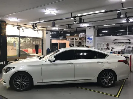 광명,안양랩핑전문점 제네시스 G380 화이트펄 전체랩핑 / 경기 광명