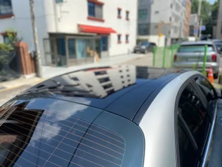 벤츠 C200 블랙PPF 루프스킨시공(포인팅 및 실내랩핑)