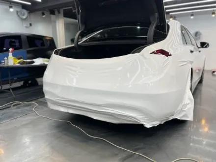 벤츠 S350d 화이트유광 전체랩핑 포인트는? / 광명, 안양, 시흥