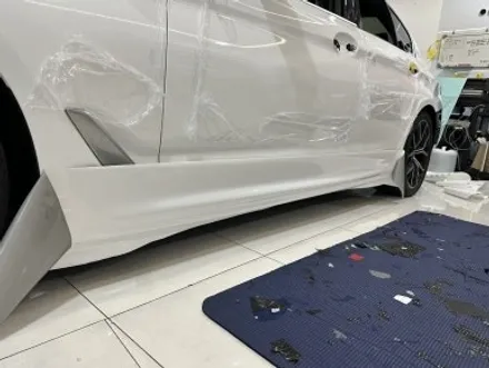 전체랩핑! BMW 530I 화이트유광으로 컬러 체인지! / 경기 광명