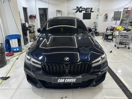 랩핑사고 보험처리 및 필름제거까지 BMW G30 / 경기 광명