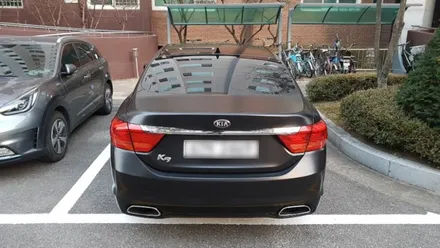기아 K9 사틴블랙 전체랩핑 고급스러운 반무광 도장면을 갖다! / 경기 광명