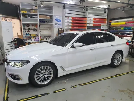 BMW 530i 블루스톤에서 화이트유광으로 전체컬러 변경! / 광명, 안양, 시흥