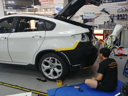 자동차전체래핑 BMW e71 X6 사틴블랙 전체랩핑 / 광명, 안양, 시흥