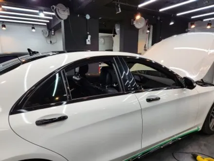 벤츠 S350d 화이트유광 전체랩핑 포인트는? / 광명, 안양, 시흥