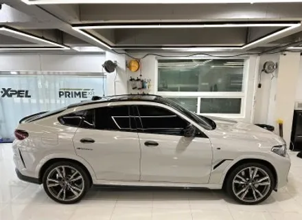 BMW X6 랩핑사고처리 및 도어캐치 포인트랩핑 / 경기 광명