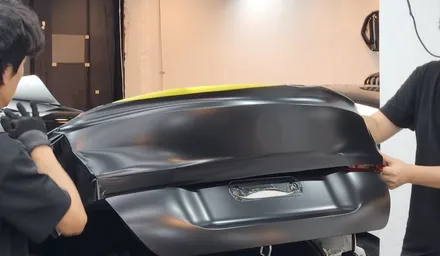 전체랩핑 BMW 440d 사틴블랙 컬러로 변신! / 경기 광명