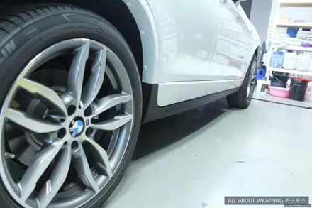 BMW X3 생활보호패키지 및 사이드스커트 랩핑 / 경기 광명