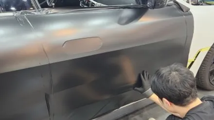 전체랩핑 BMW 440d 사틴블랙 컬러로 변신! / 경기 광명