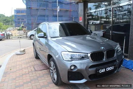 BMW X3 사이드미러 및 전면그릴 랩핑 / 경기 광명