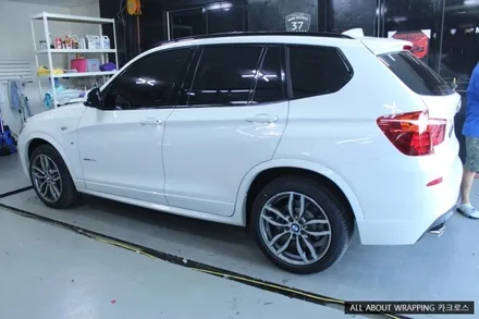 BMW X3 생활보호패키지 및 사이드스커트 랩핑 / 경기 광명