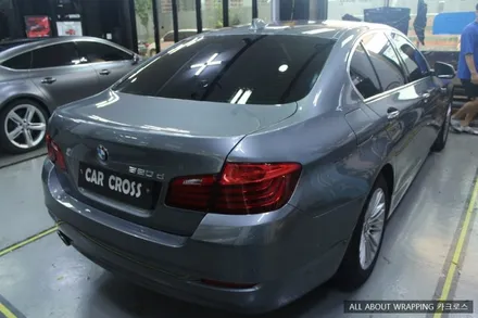 자동차랩핑전문점, BMW 520d 화이트펄 전체랩핑 / 경기 광명