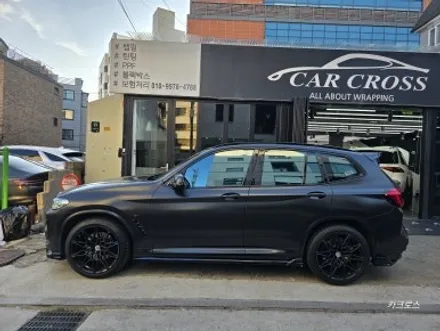 BMW X3 전체렙핑차량 사고, 사고처리 사틴블랙 재랩핑 / 경기 광명