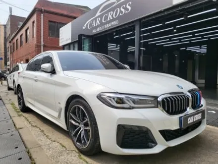 BMW 520i 실내 무광랩핑 매트릭스블랙 디자인확인해! / 경기 광명