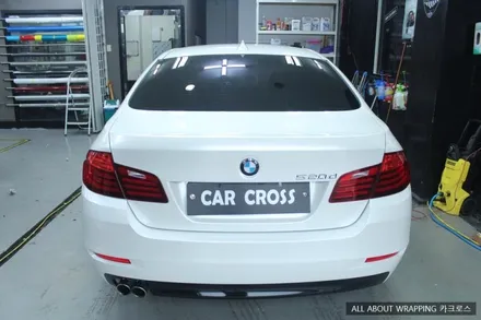 자동차랩핑전문점, BMW 520d 화이트펄 전체랩핑 / 경기 광명