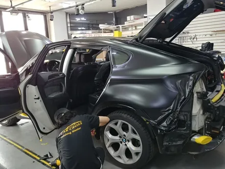 자동차전체래핑 BMW e71 X6 사틴블랙 전체랩핑 / 광명, 안양, 시흥