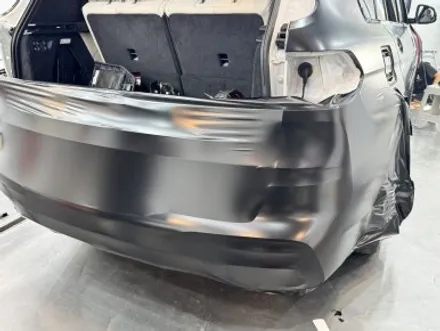 사틴블랙 전체랩핑 BMWX7 (크롬죽이기+루프스킨) / 경기 광명