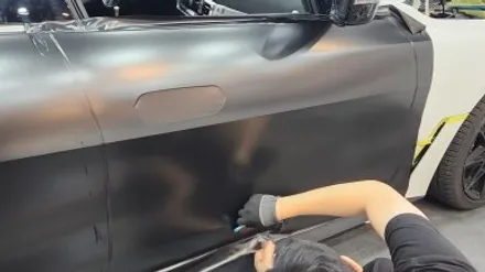 전체랩핑 BMW 440d 사틴블랙 컬러로 변신! / 경기 광명