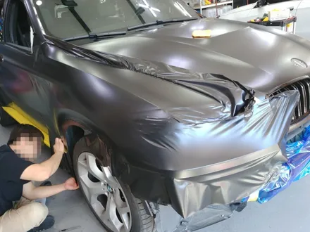 자동차전체래핑 BMW e71 X6 사틴블랙 전체랩핑 / 광명, 안양, 시흥
