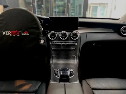 벤츠 C200 블랙PPF 루프스킨시공(포인팅 및 실내랩핑)