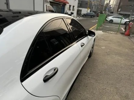 벤츠S클래스 화이트 전체랩핑 및 크롬죽이기 / 경기 광명