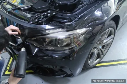 BMW 420D  PPF시공, 라이트필름, 전면그릴 포인트랩핑 시공후기 / 경기 광명