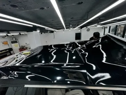 사틴블랙 전체랩핑 BMWX7 (크롬죽이기+루프스킨) / 경기 광명